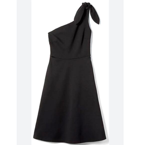 Banana Republic Womens One Shoulder Ponte Fit and Flare Dress Size 6 - Picture 13 of 16